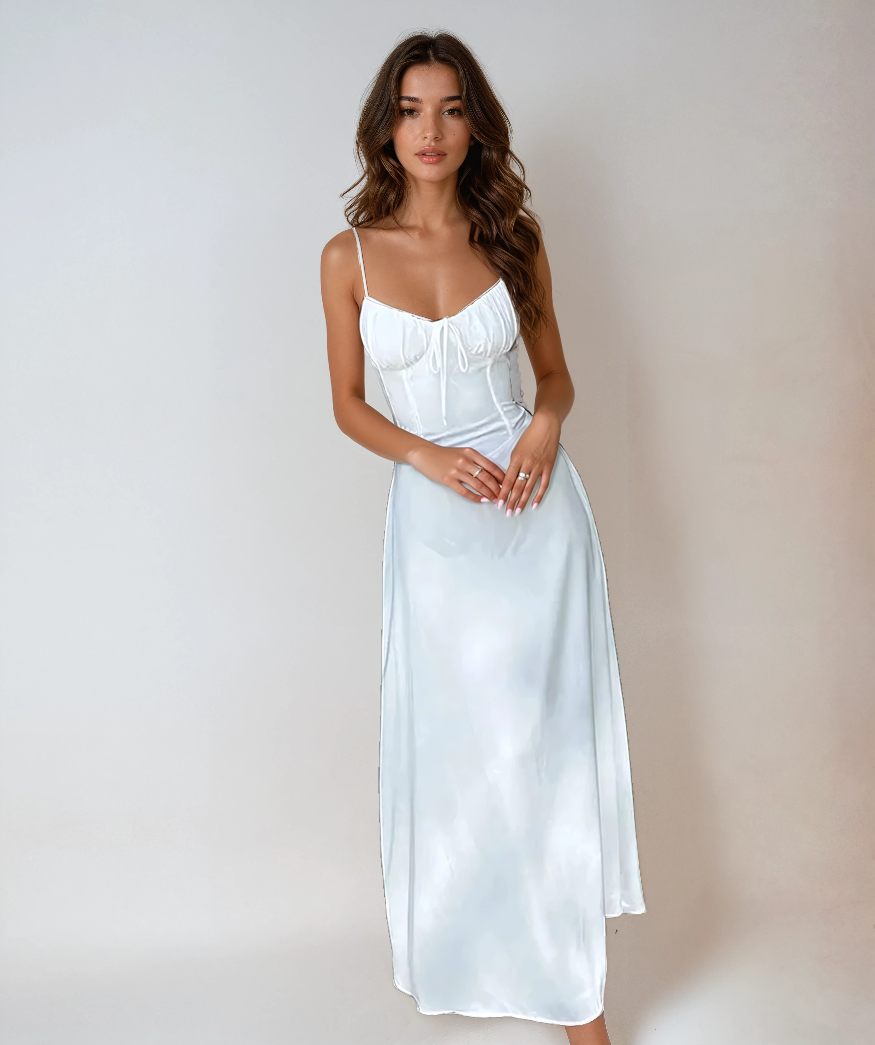 Camille | Robe Maxi de Mariage Fluide Élégante