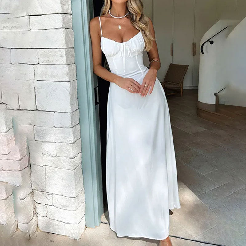 Camille | Robe Maxi de Mariage Fluide Élégante