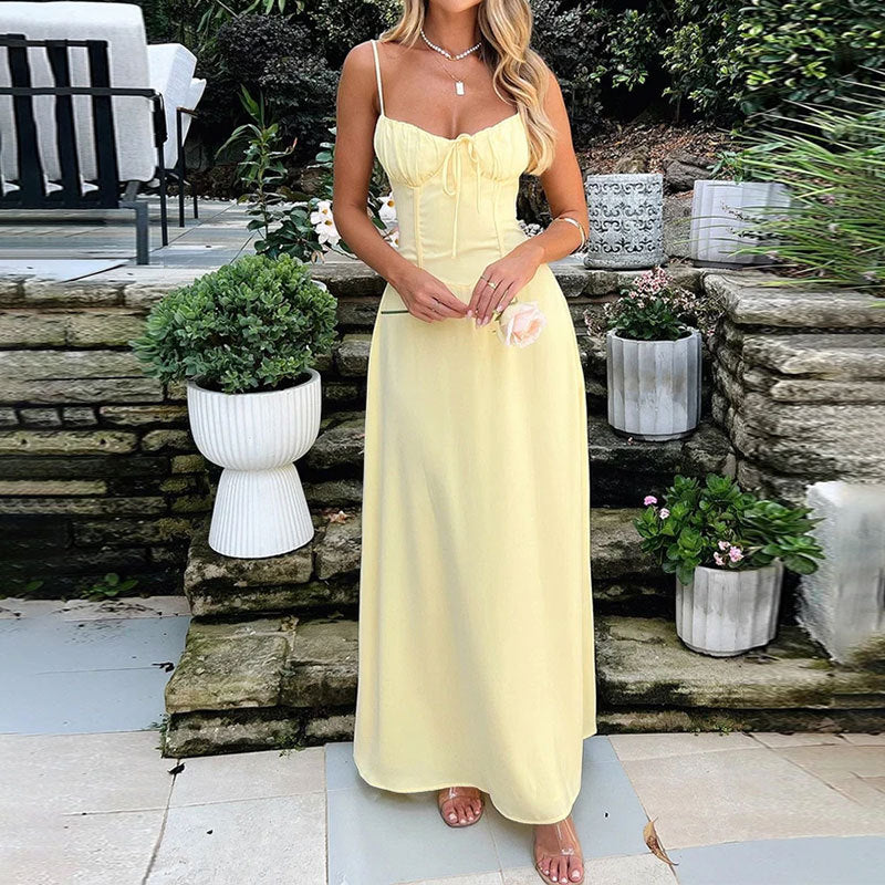 Camille | Robe Maxi de Mariage Fluide Élégante