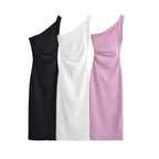 Claire | Robe Midi Asymétrique Tendance Élégant