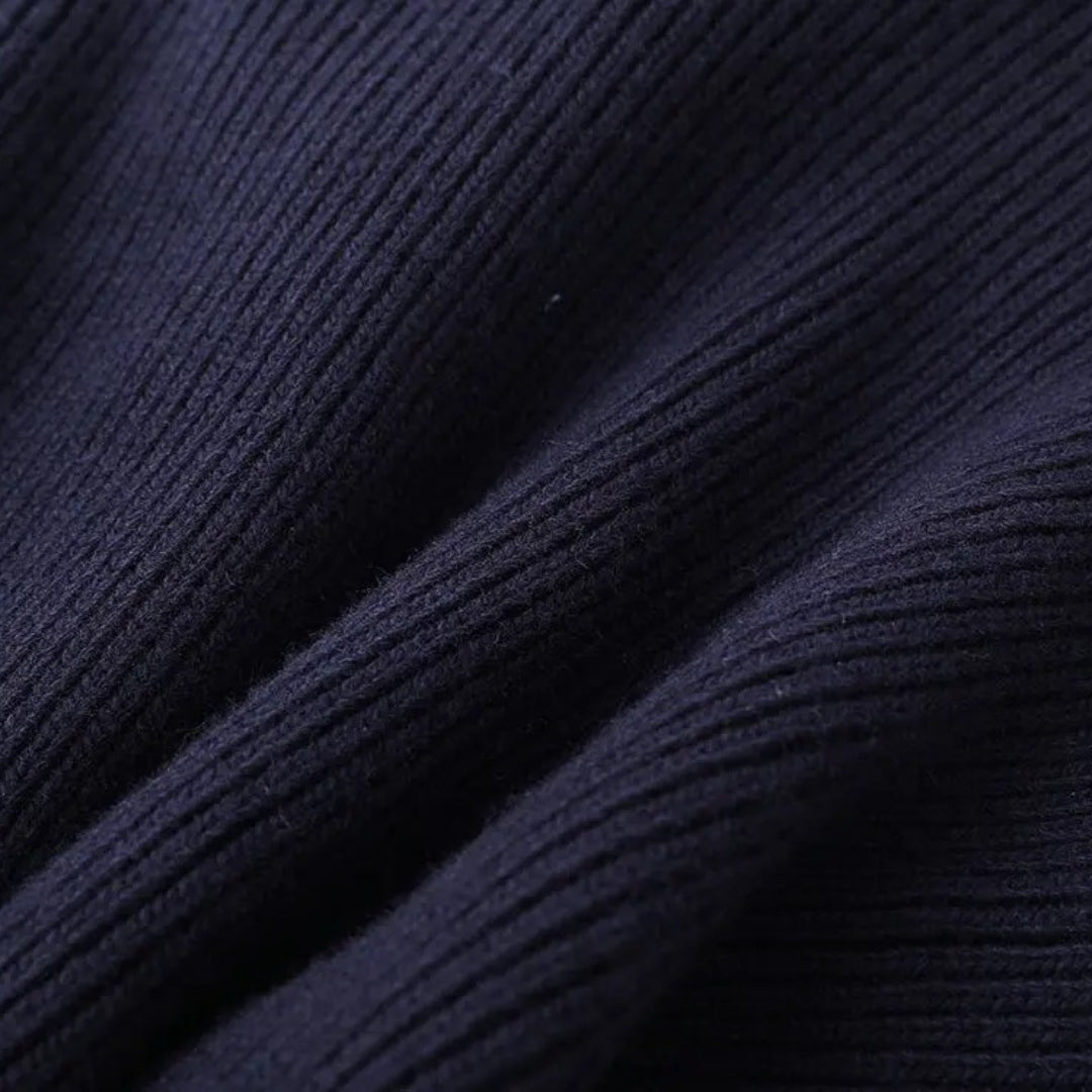 Claire | Cardigan en Tricot Marine Tendance Élégant