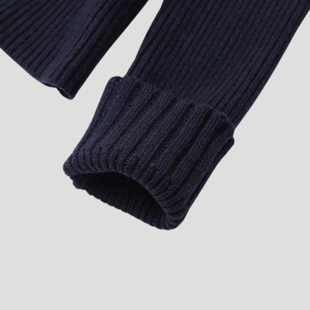 Claire | Cardigan en Tricot Marine Tendance Élégant