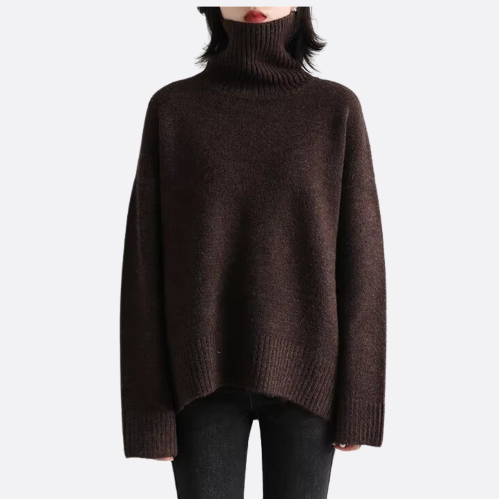 Chloé | Pull Oversized Col Roulé Tendance Effortless