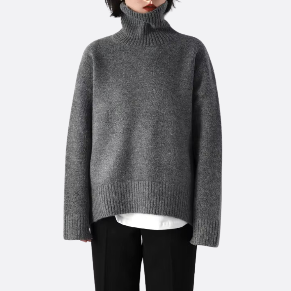 Chloé | Pull Oversized Col Roulé Tendance Effortless