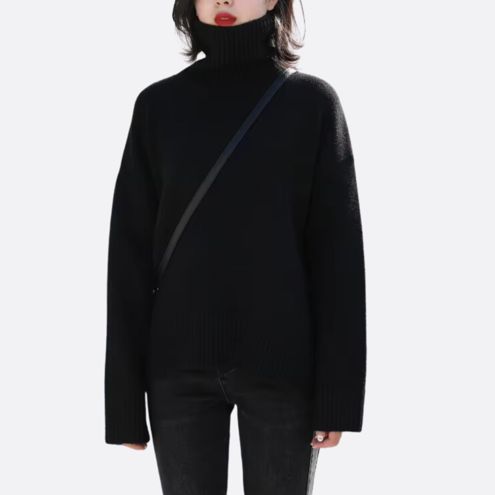 Chloé | Pull Oversized Col Roulé Tendance Effortless