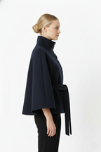 Sofia – Manteau laine femme à col élégant