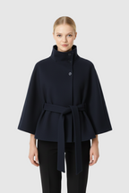 Sofia – Manteau laine femme à col élégant