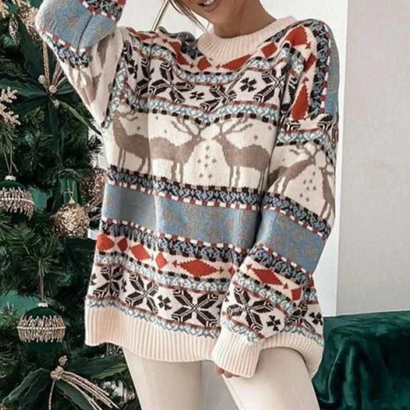 Élodie | Pull de Noël Tendance Printanier Élégant