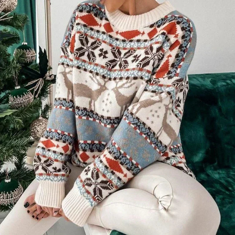 Élodie | Pull de Noël Tendance Printanier Élégant