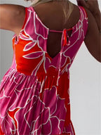 Robe Wanda Imprimée Sans Manches