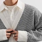 Étienne - Cardigan Décontracté Tricot Homme