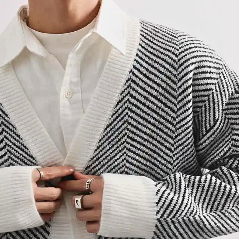 Étienne - Cardigan Décontracté Tricot Homme