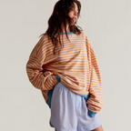 Camille | Pull Oversize Rayé Tendance Printanier