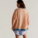 Camille | Pull Oversize Rayé Tendance Printanier