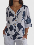 Laura | Blouse V-Neck Confortable