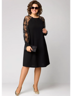 Lidia™ | La robe élégante à manches en dentelle