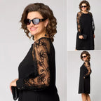 Lidia™ | La robe élégante à manches en dentelle
