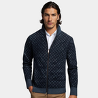 Julien – Gilet homme en tissu premium – Bleu