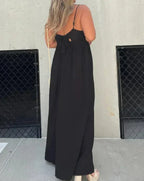 ROBE VITTORIA EN COTON & LÉGÈRE À COL EN V
