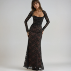 Livilla | Robe Maxi en Dentelle Tendance Élégante