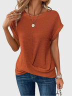 Isa™ | Blouse Élégante avec Col Rond