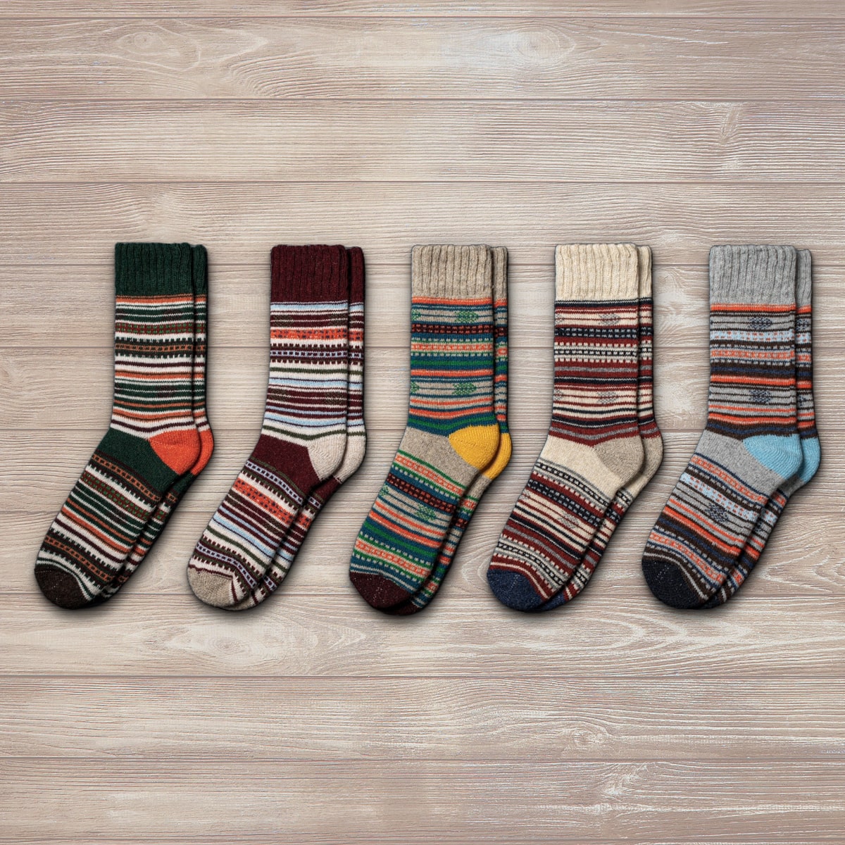 Chaussettes en laine Espen - Lot de 5 paires