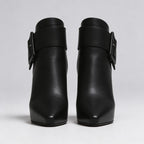 Claudine | Bottines à talons et boucle oversize