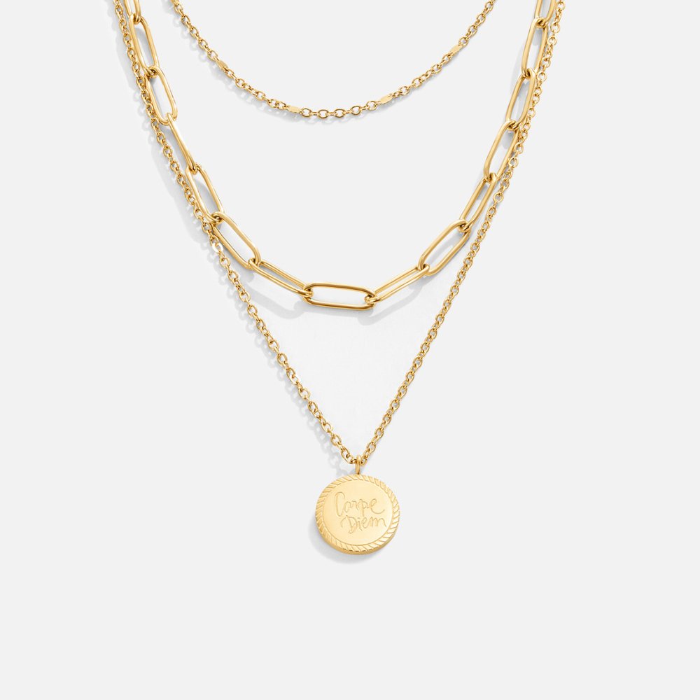 Layered Necklace with Vintage Piece