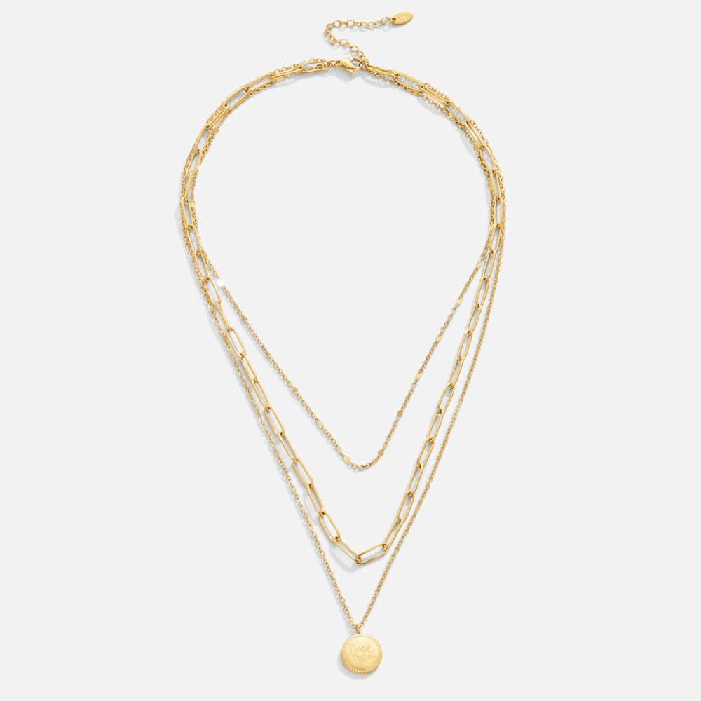 Layered Necklace with Vintage Piece