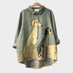 Charlotte - Blouse Lin Tendance Imprimée Femme
