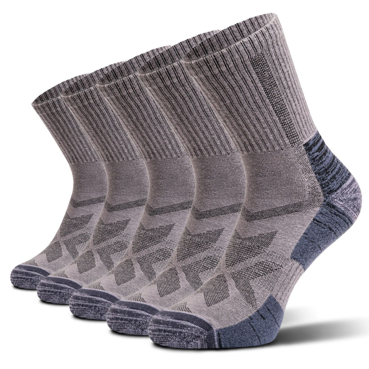 Chaussettes de randonnée grises - Lot de 5 paires