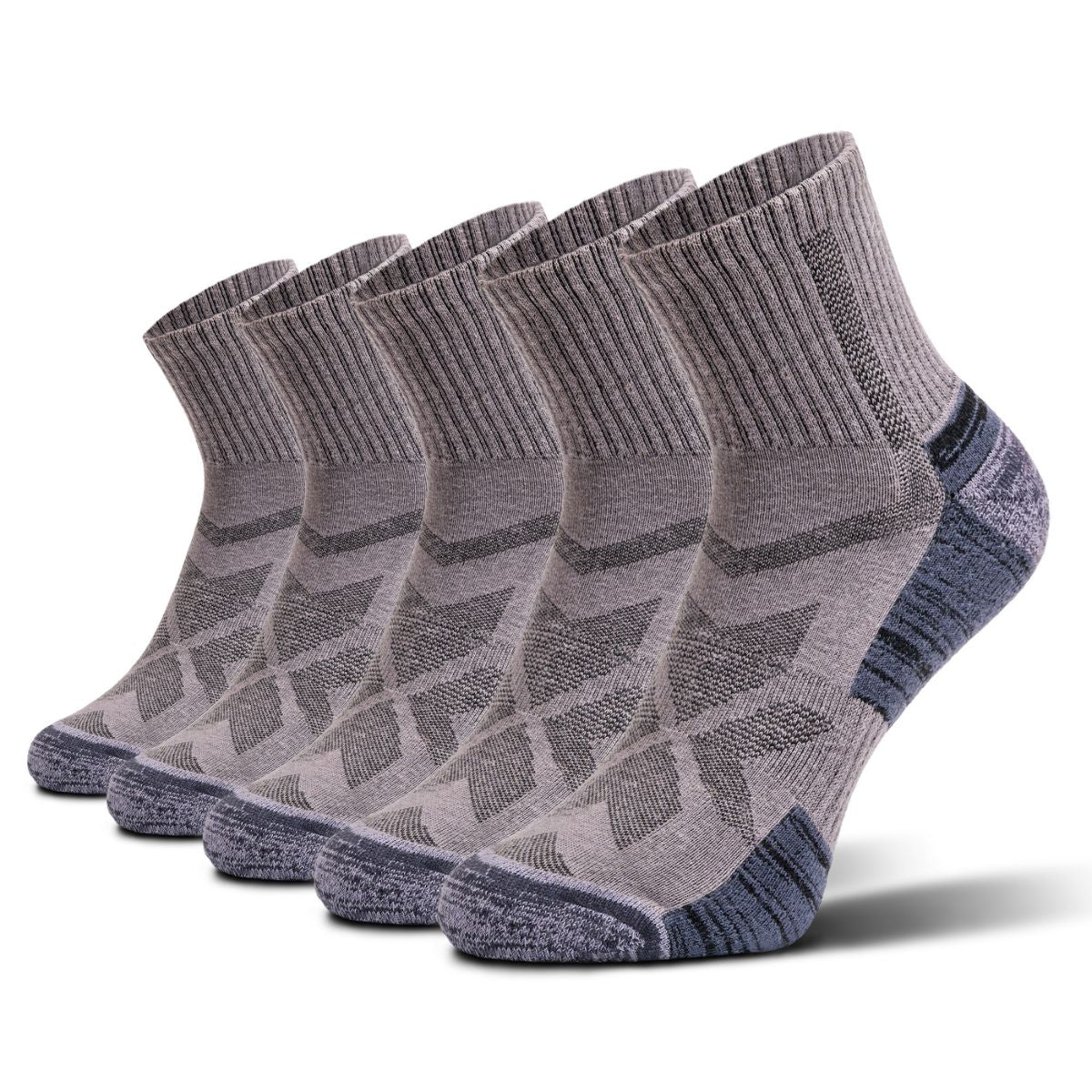 Chaussettes de randonnée basses grises - Lot de 5 paires
