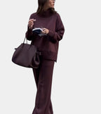 Élodie™ | Ensemble lounge doux deux-pièces : pull avec pantalon assorti