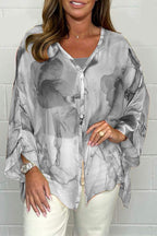 Chemise Femme Imprimée Manches Longues Oversize - Romy