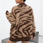 Cardigan Femme Imprimé Zèbre