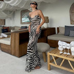 Cassandre | Robe Maxi Décolleté V Tendance Été Élégant
