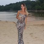 Cassandre | Robe Maxi Décolleté V Tendance Été Élégant