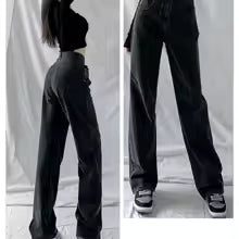 Jean en Denim Taille Haute Tendance