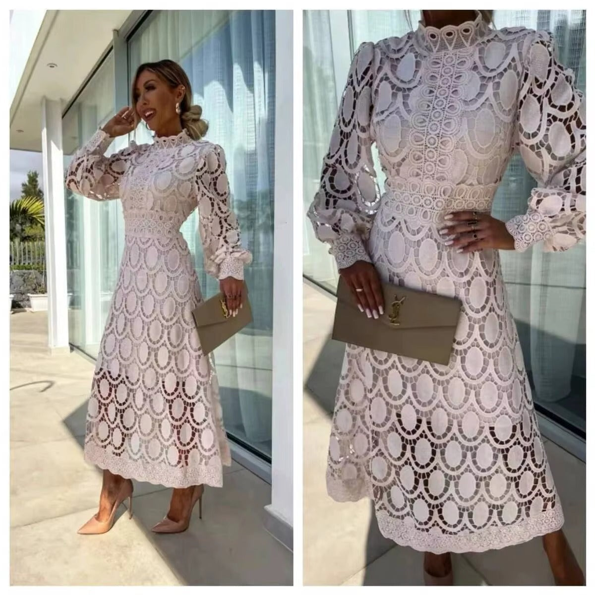 Emma | Robe Maxi d'Été en Dentelle Tendance Élégante