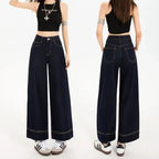 Jean en Denim Pattes d'Éléphant Tendance