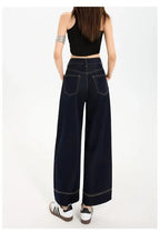 Jean en Denim Pattes d'Éléphant Tendance