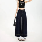 Jean en Denim Pattes d'Éléphant Tendance