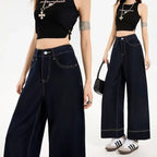 Jean en Denim Pattes d'Éléphant Tendance