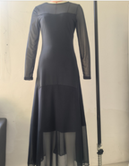 Leone | Robe longue en tulle noir