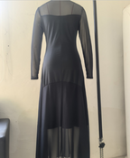 Leone | Robe longue en tulle noir