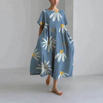 Azélie - Robe Décontractée Et Élégante Avec Imprimé Floral Tendance