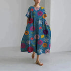 Robe Florale Ample pour Femme | Décontractée et Élégante