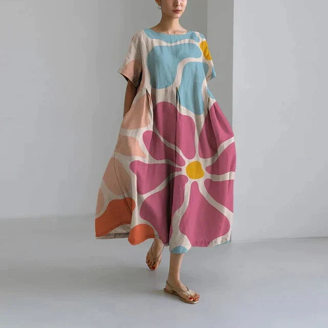 Azélie - Robe Décontractée Et Élégante Avec Imprimé Floral Tendance – LX-41