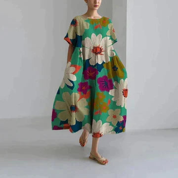 Azélie - Robe Décontractée Et Élégante Avec Imprimé Floral Tendance