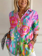 BLOUSE IMPRIMÉE POUR FEMMES